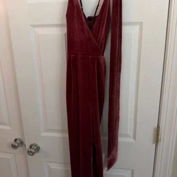 Express Velvet Jumpsuit - Picture 2 of 2